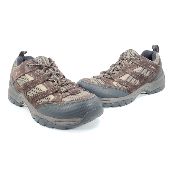 LL Bean Tek Hiking Trail Boots Shoes Brown Suede - Picture 6 of 8